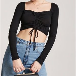 black long sleeve top